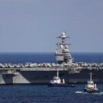 حاملة الطائرات الأميركية جيرالد فورد تتجه للرسو في إسرائيل