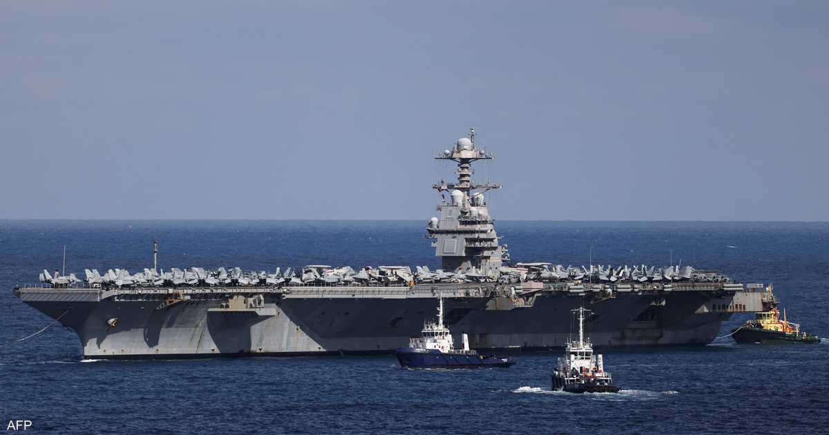 حاملة الطائرات الأميركية جيرالد فورد تتجه للرسو في إسرائيل