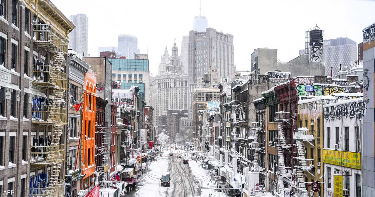 عاصفة تجمد شمال شرق أميركا.. حظر تنقلات وإلغاء آلاف الرحلات