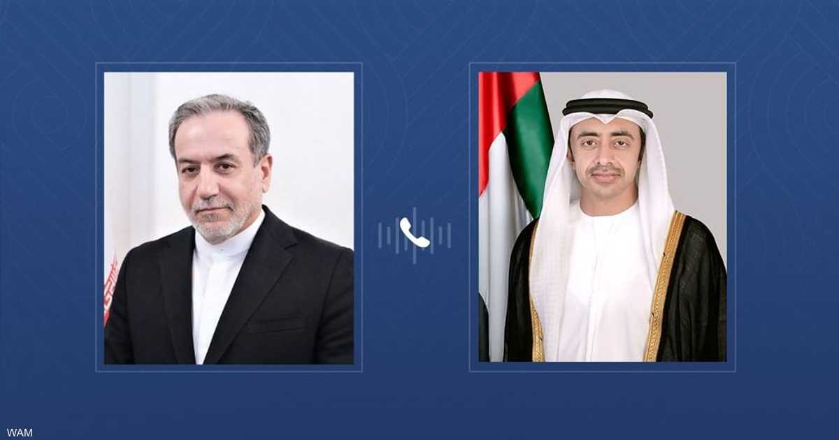 عبدالله بن زايد وعراقجي يبحثان التطورات في المنطقة