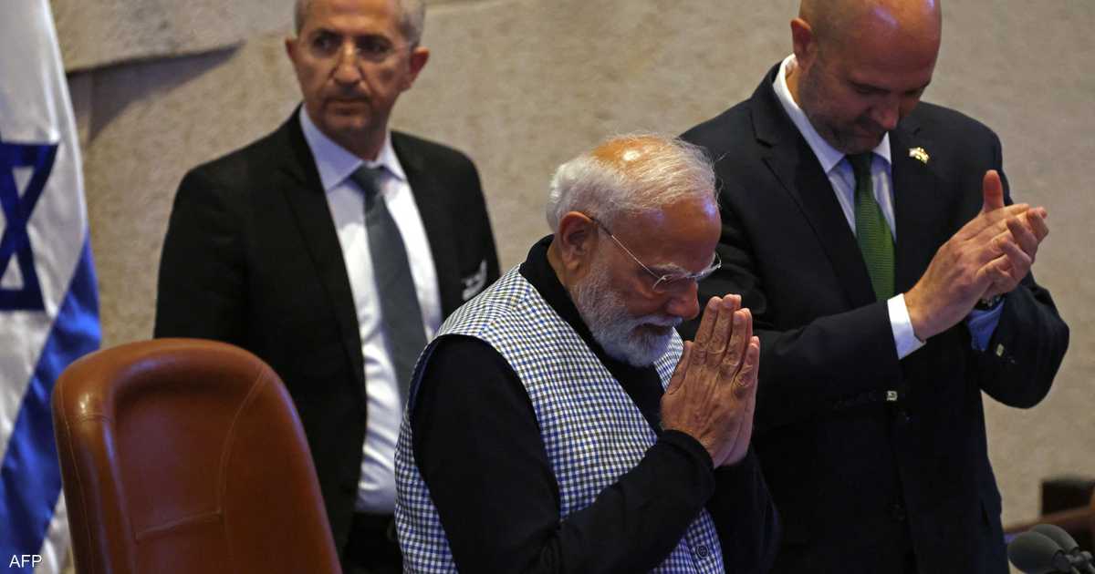 مودي أمام الكنيست: الهند تقف إلى جانب إسرائيل "بثبات"