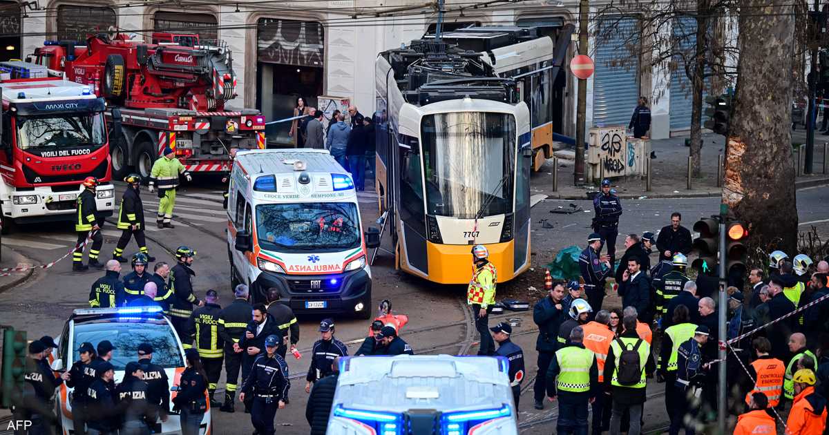 كارثة ترام تهز ميلانو.. قتيلان وعشرات الجرحى في قلب المدينة