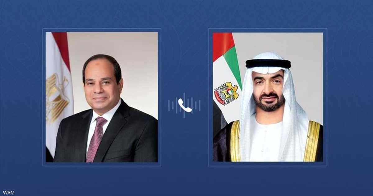 خلال اتصال مع رئيس الإمارات.. السيسي يدين اعتداءات إيران
