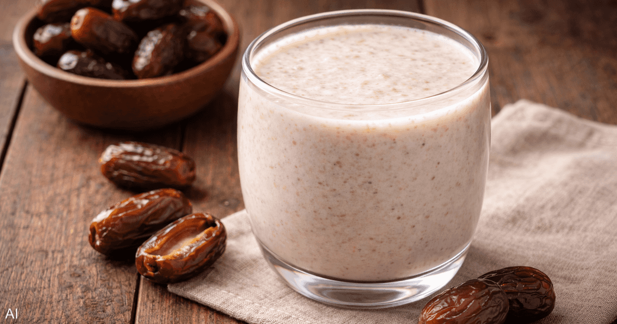 التمر بالحليب عند الإفطار.. "كنز صحي" في رمضان
