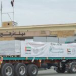 دخول أول دفعة من مساعدات "سفينة صقر الإنسانية" إلى غزة