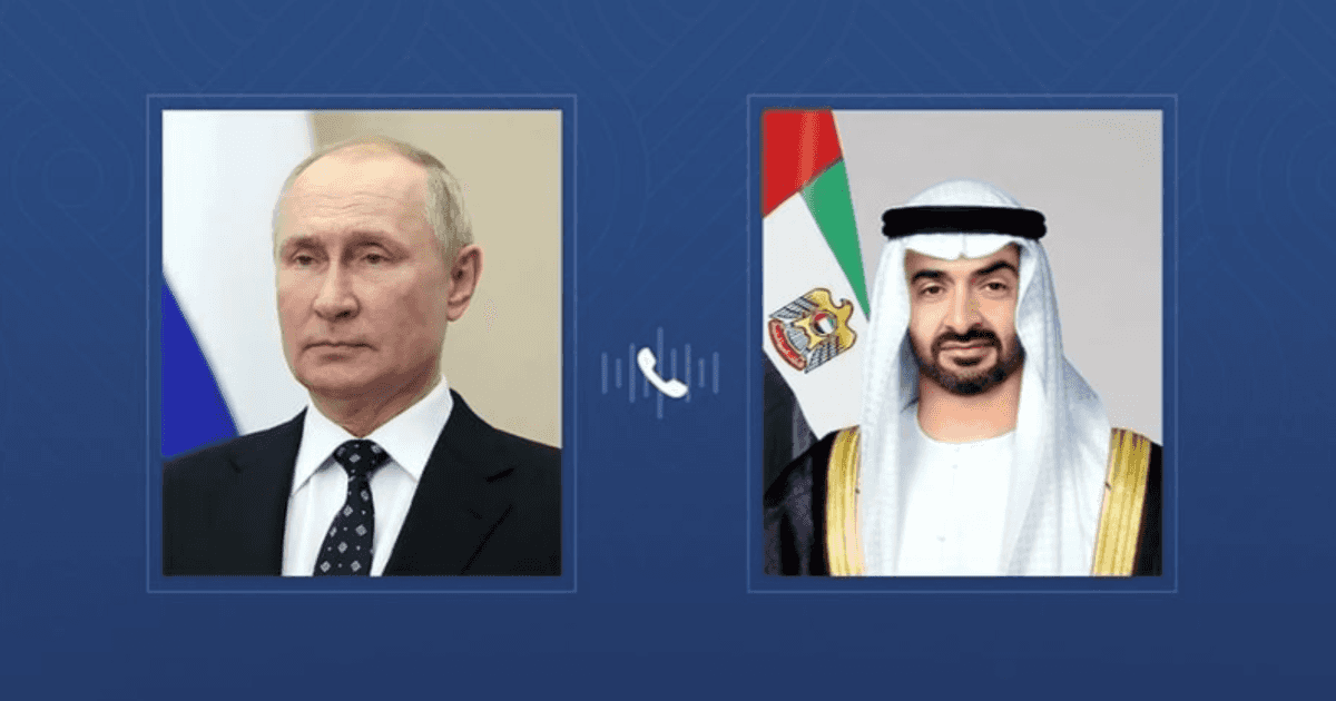 محمد بن زايد وبوتين يبحثان العلاقات الثنائية