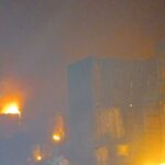 حريق هائل في مصنعين في الخرطوم