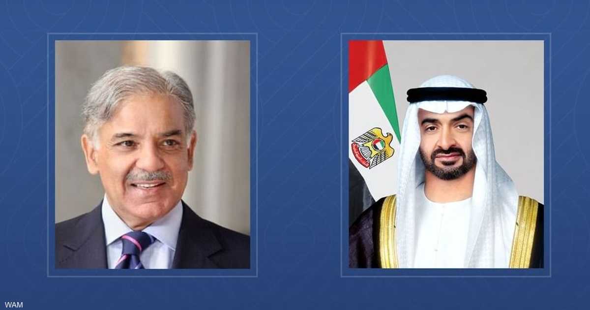 محمد بن زايد يتلقى اتصالا من رئيس وزراء باكستان