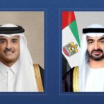 رئيس الإمارات وأمير قطر يبحثان التطورات الإقليمية