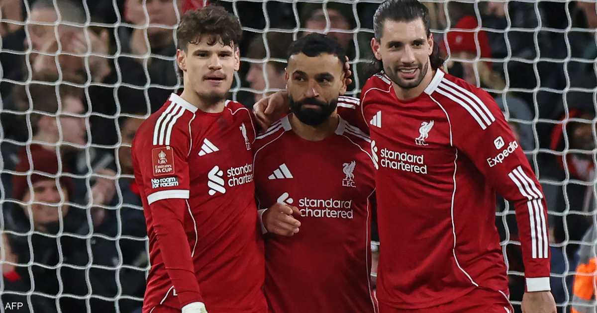 صلاح يقود ليفربول لعبور برايتون في كأس الاتحاد الإنجليزي