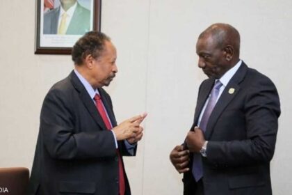 خلال لقائه حمدوك.. رئيس كينيا يعلن دعم الرباعية لوقف الحرب