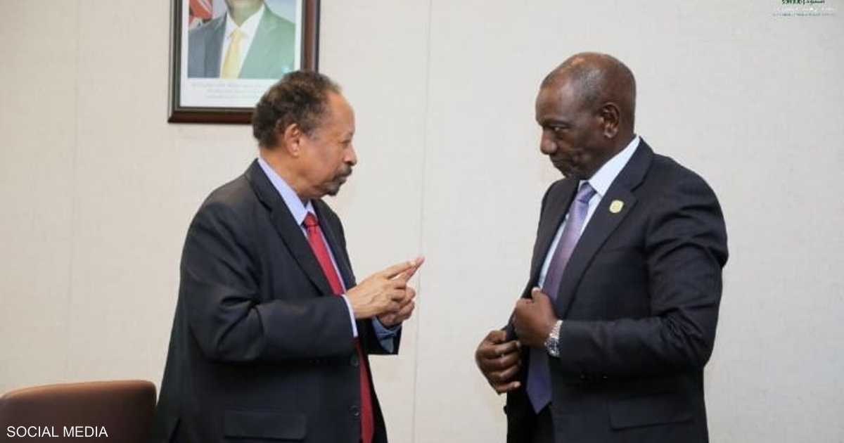 خلال لقائه حمدوك.. رئيس كينيا يعلن دعم الرباعية لوقف الحرب