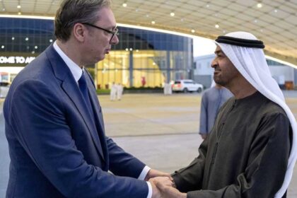 رئيس الإمارات يلتقي الرئيس الصربي ويبحث معه تطورات المنطقة