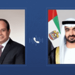 محمد بن زايد والسيسي يبحثان هاتفيا تطورات الأوضاع في المنطقة
