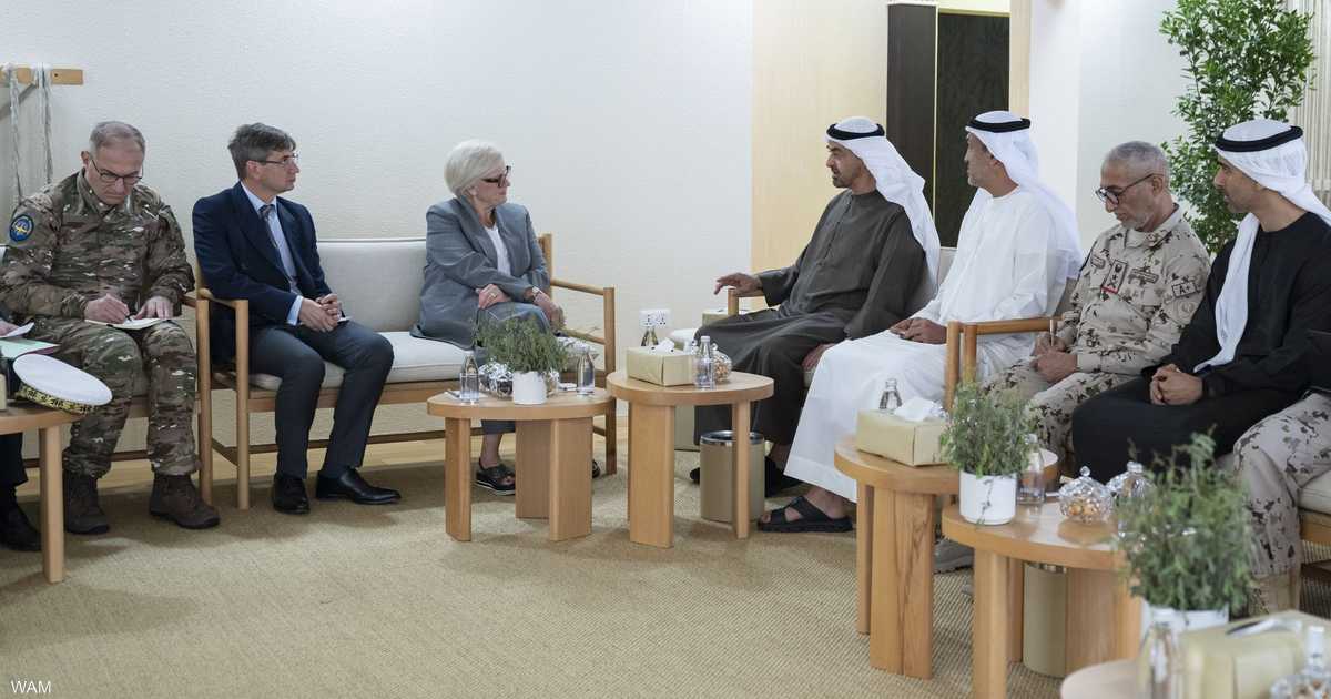 الشيخ محمد بن زايد يستقبل وزيرة القوات المسلحة الفرنسية