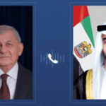 رئيسا الإمارات والعراق يبحثان هاتفيا التطورات الإقليمية