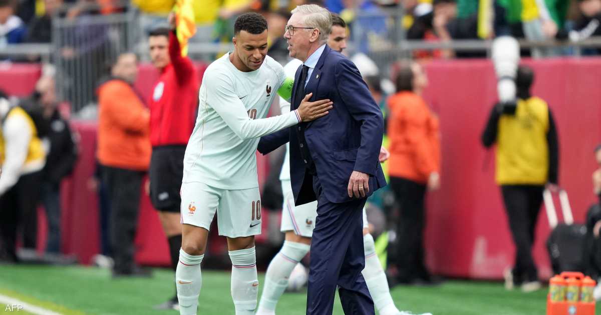 بعد المباراة المثيرة بين البرازيل وفرنسا.. أنشيلوتي "مستاء"