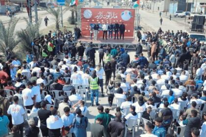 "الفارس الشهم 3" تطلق ماراثون زايد في غزة بمشاركة 500 متسابق