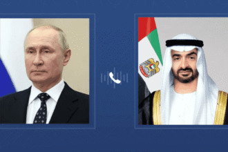 رئيس دولة الإمارات يبحث مع بوتين "الاعتداءت الإيرانية"