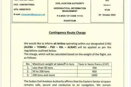 تسعير خدمات العبور الجوي في السودان