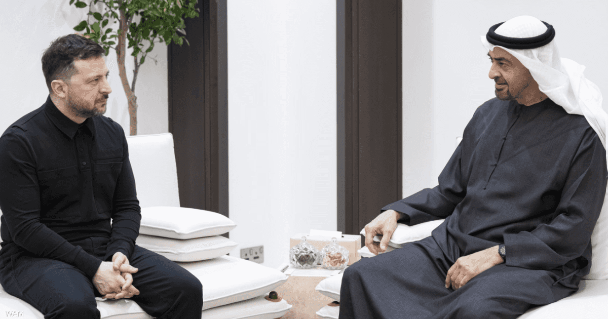 الشيخ محمد بن زايد وزيلينسكي يبحثان التطورات في المنطقة