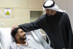رئيس الإمارات يزور مصابين في الهجمات الإيرانية على الدولة