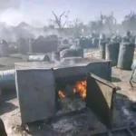 طائرة تستهدف مخازن وسوق الوقود في الضعين