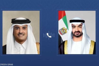 رئيس دولة الإمارات يبحث مع أمير قطر التطورات الإقليمية