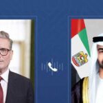 محمد بن زايد وكير ستارمر يبحثان تداعيات تطورات المنطقة