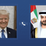محمد بن زايد وترامب يبحثان التطورات التي تشهدها المنطقة