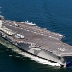 حريق حاملة الطائرات الأمريكية جيرالد فورد في البحر الأحمر