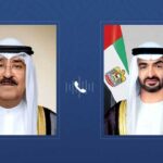 رئيس الإمارات وأمير الكويت يبحثان تطورات الأوضاع في المنطقة