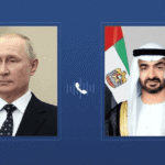 رئيس دولة الإمارات يتلقى اتصالا هاتفيا من الرئيس الروسي