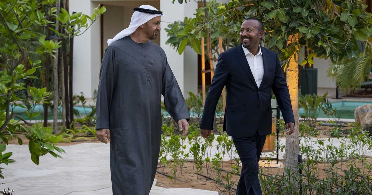 رئيس دولة الإمارات ورئيس وزراء إثيوبيا يبحثان علاقات التعاون