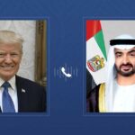 محمد بن زايد يبحث هاتفيا مع ترامب "الاعتداءات الإيرانية"