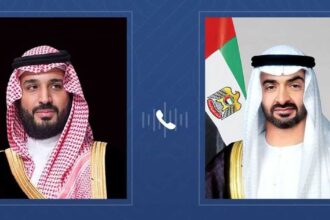 رئيس الإمارات يتلقى اتصالا هاتفيا من ولي عهد السعودية