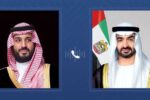 رئيس الإمارات يتلقى اتصالا هاتفيا من ولي عهد السعودية