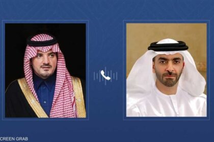 سيف بن زايد يتلقى اتصالا هاتفيا من الأمير عبد العزيز بن سعود