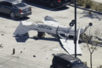 فيديو.. تحطم طائرة في موقف سيارات جنوبي كاليفورنيا