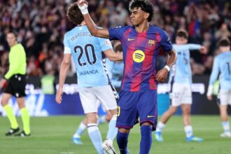 لامين يامال يصاب بتمزق عضلي ويربك خطط برشلونة قبل كأس العالم.