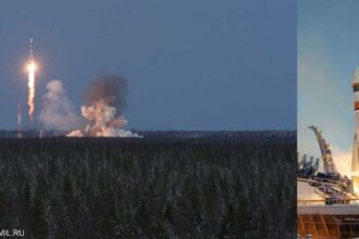 روسيا تطلق صاروخ "سويوز-2.1 إيه" من قاعدة بليسيتسك الفضائية