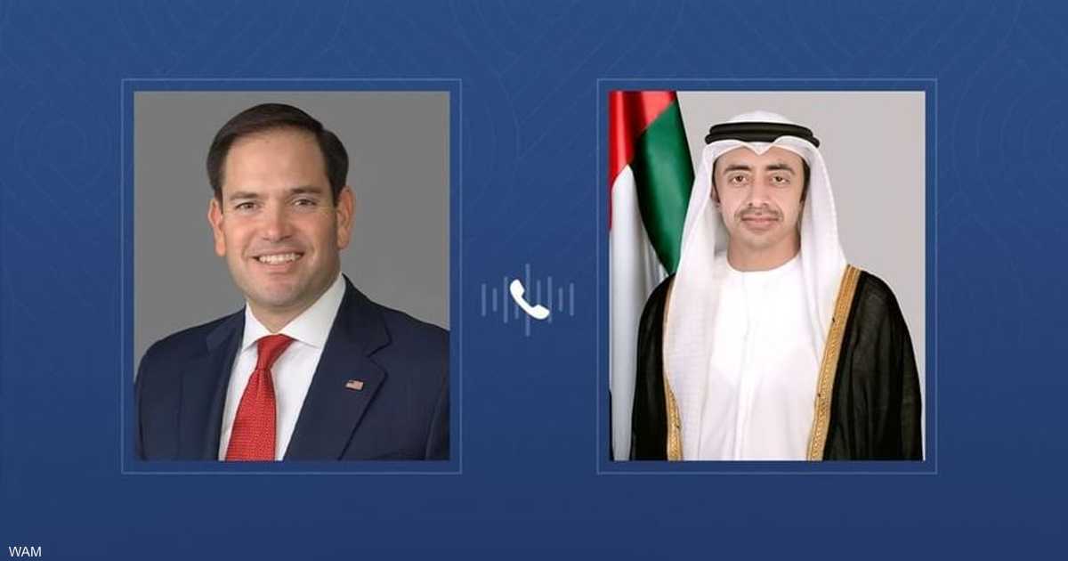 اتصال هاتفى بين الشيخ عبدالله بن زايد وروبيو يناقش الأوضاع الإقليمية والتعاون الاستراتيجى