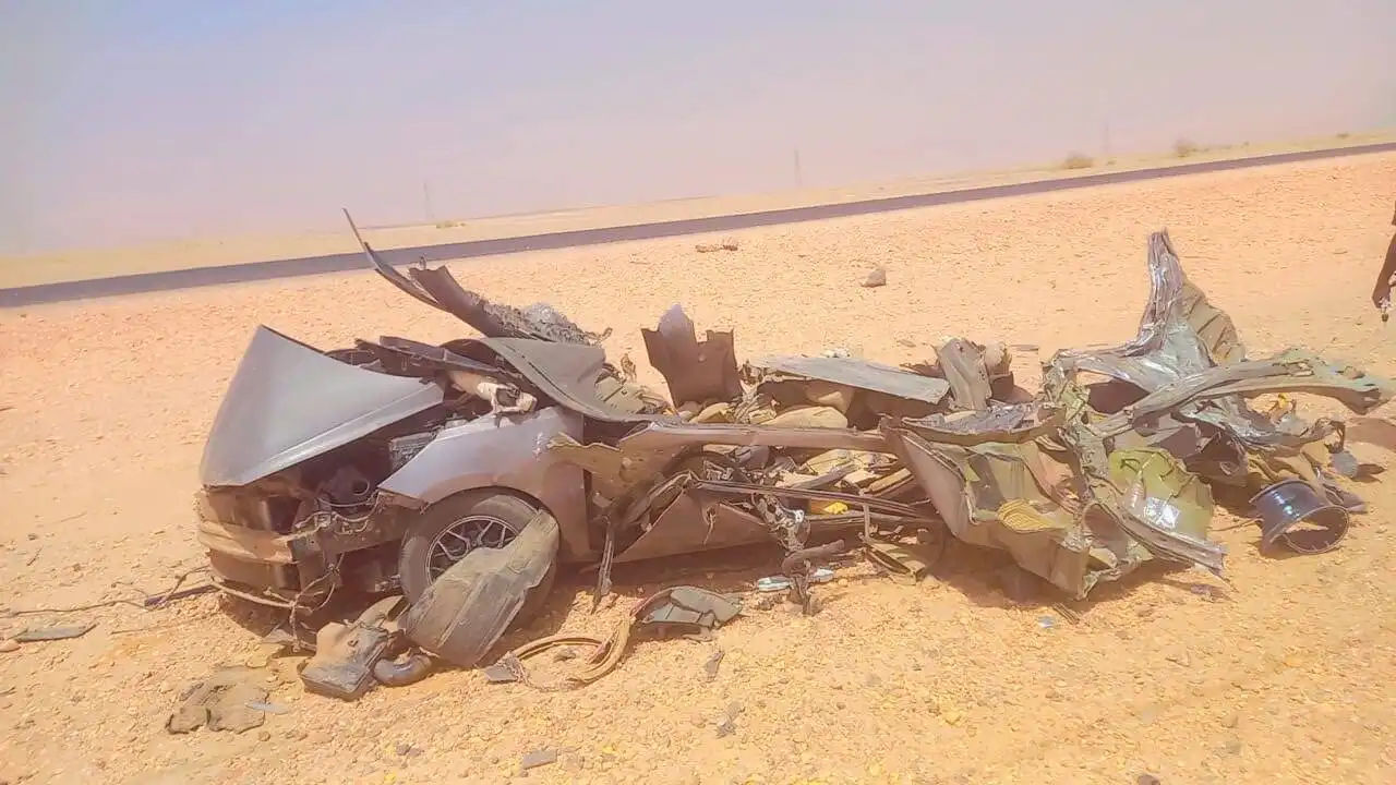 مصرع وإصابة 4 أشخاص في حادث مروري بطريق شريان الشمال