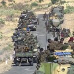 قافلة عسكرية ضخمة من بربرة تدعم مليشيا الدعم في السودان عبر إثيوبيا.