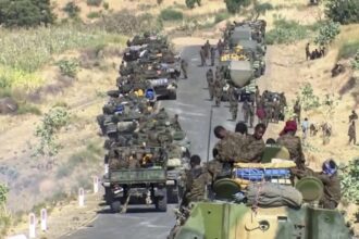 قافلة عسكرية ضخمة من بربرة تدعم مليشيا الدعم في السودان عبر إثيوبيا.