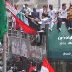 بالصور.. استقبال شعبي ضخم لـ"العراق المونديالي" في بغداد