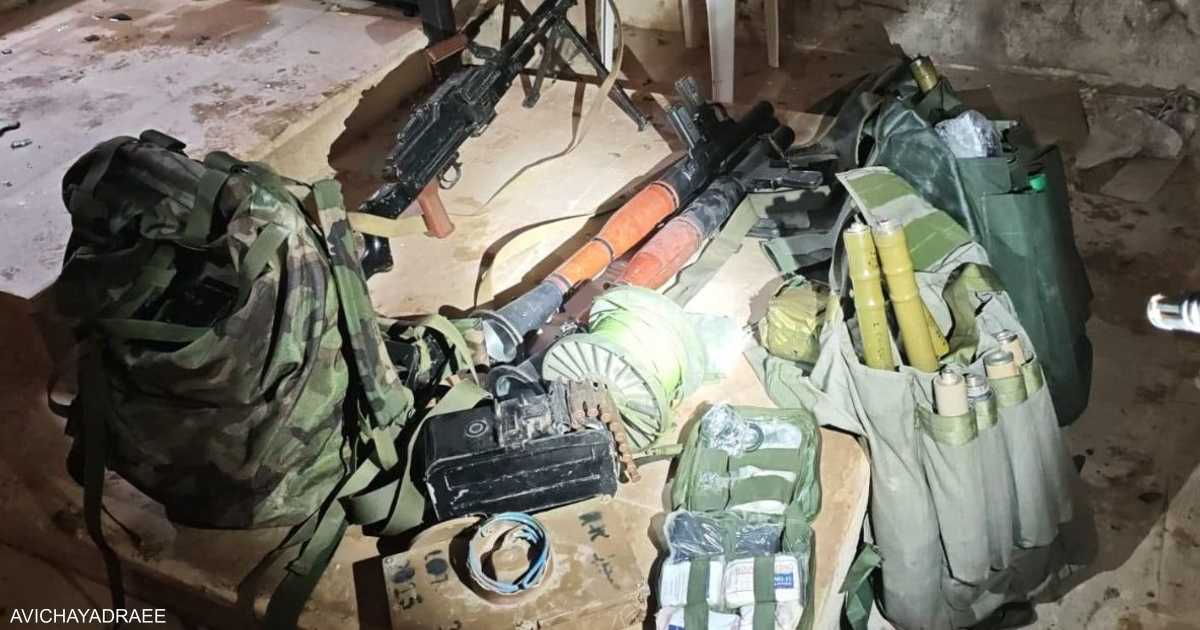 الجيش الإسرائيلي ينشر صور مخازن أسلحة تابعة لحزب الله