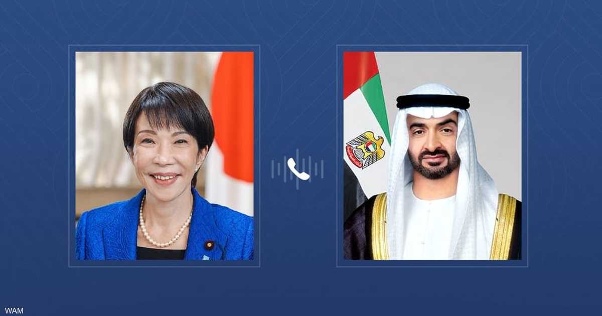 رئيس دولة الإمارات يبحث ورئيسة وزراء اليابان تطورات المنطقة
