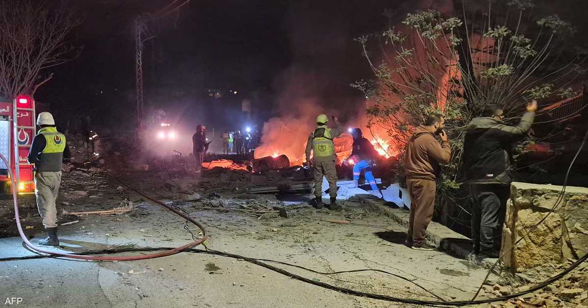 عمليات تفجير وغارات إسرائيلية على بلدات في جنوب لبنان