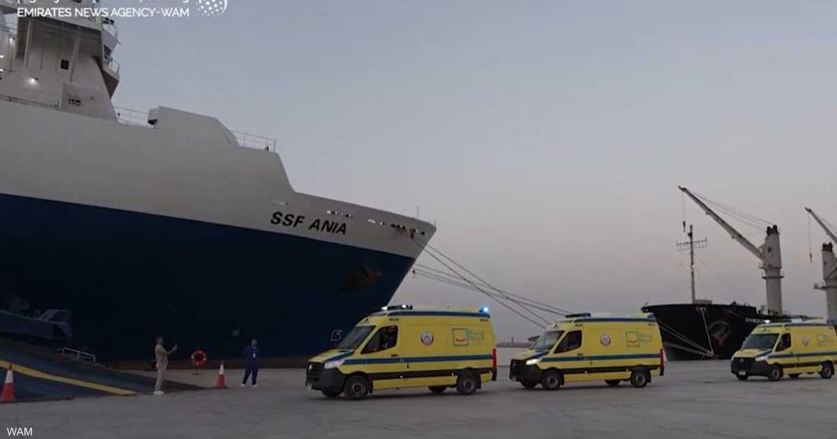 المستشفى الإماراتي العائم يستقبل 5 مرضى جدد من غزة